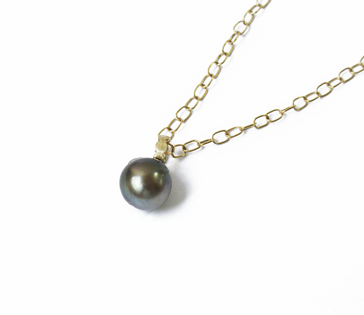 kerama pearl × marumaru charm top / K18