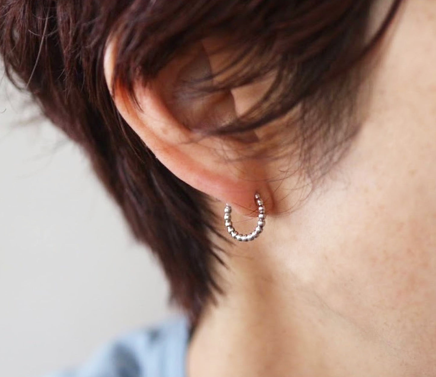 tsubutsubu silver earring / Silver (両耳)