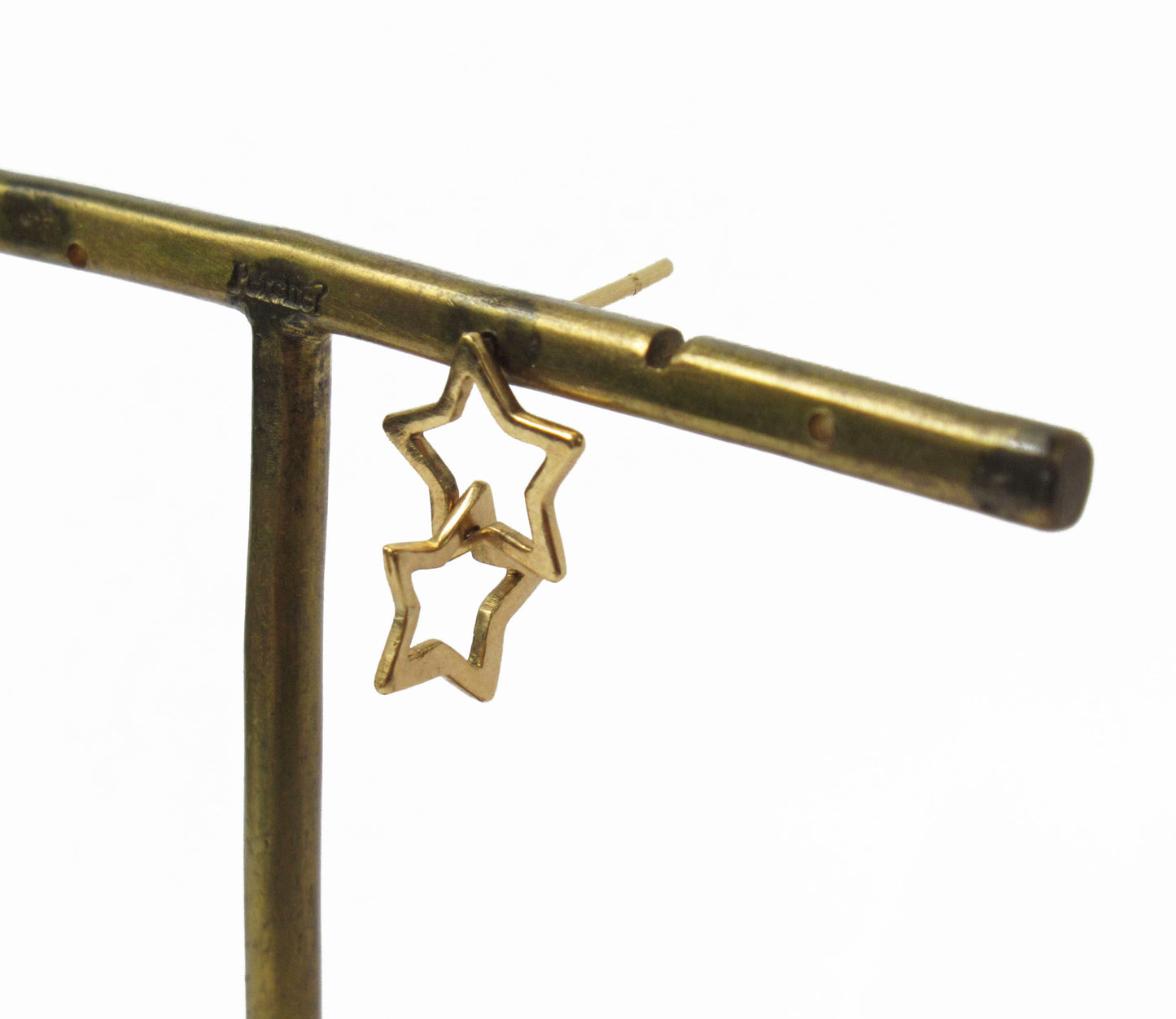 open star earring 3 (片耳) /K18