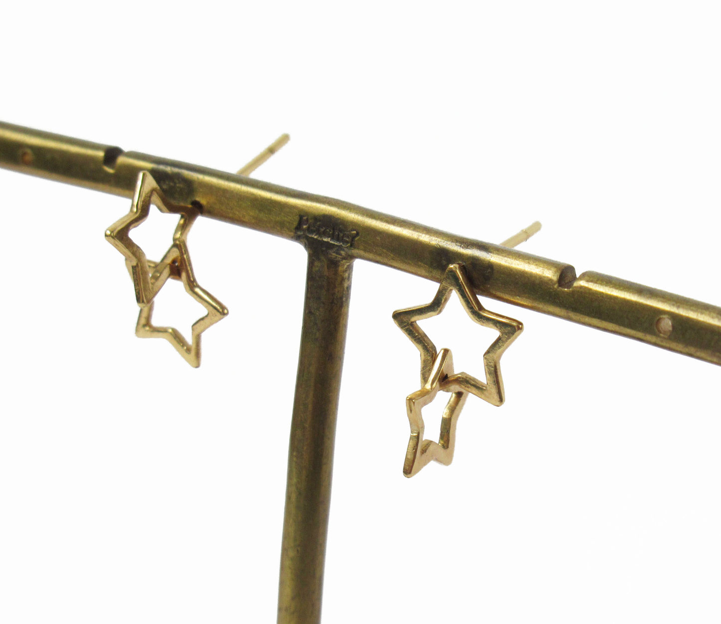 open star earring 3 (片耳) /K18