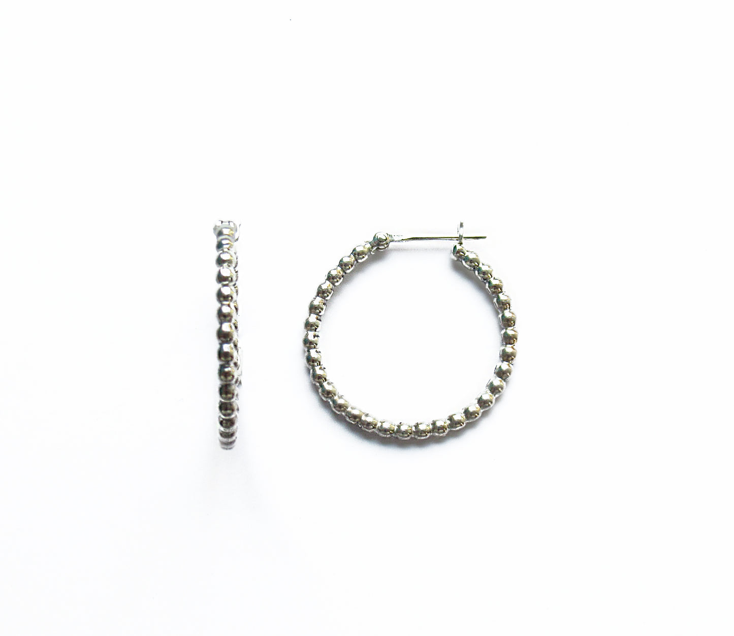 tsubutsubu silver hoop pierced earring 2 / Silver (両耳)