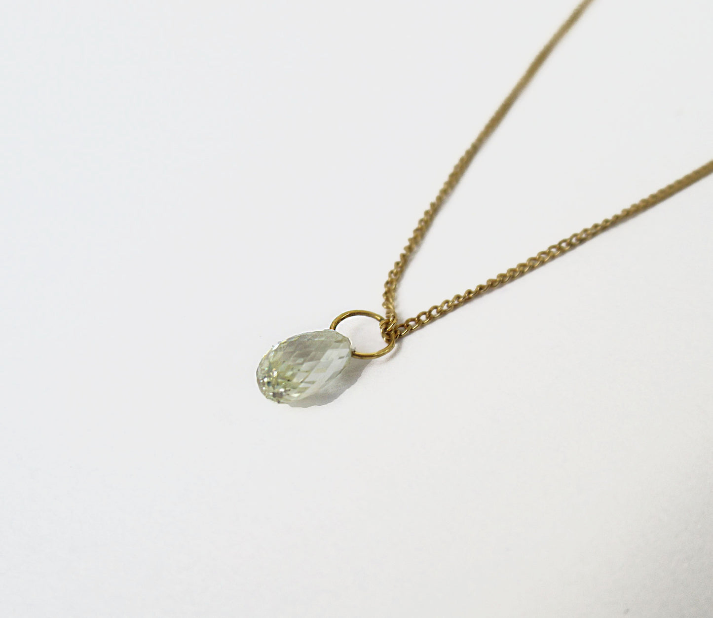 0.37ct tiny diamond necklace 2 /K18(40cm)