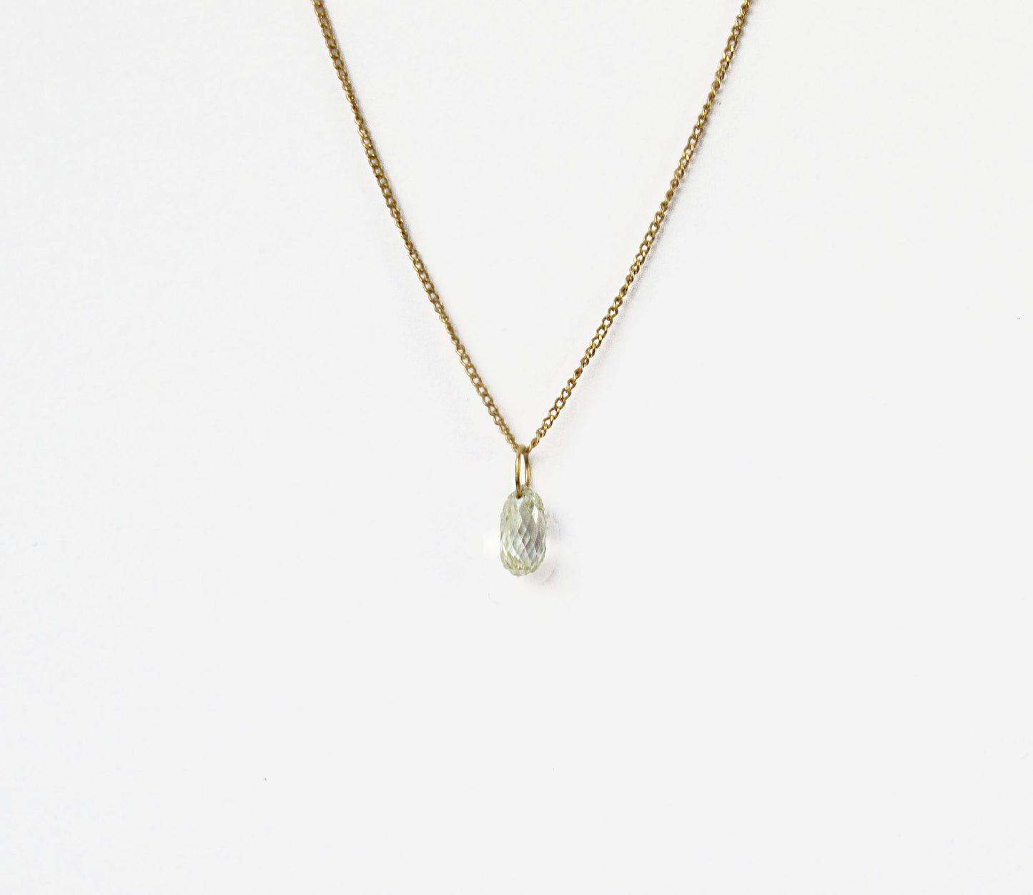0.37ct tiny diamond necklace 2 /K18(40cm)