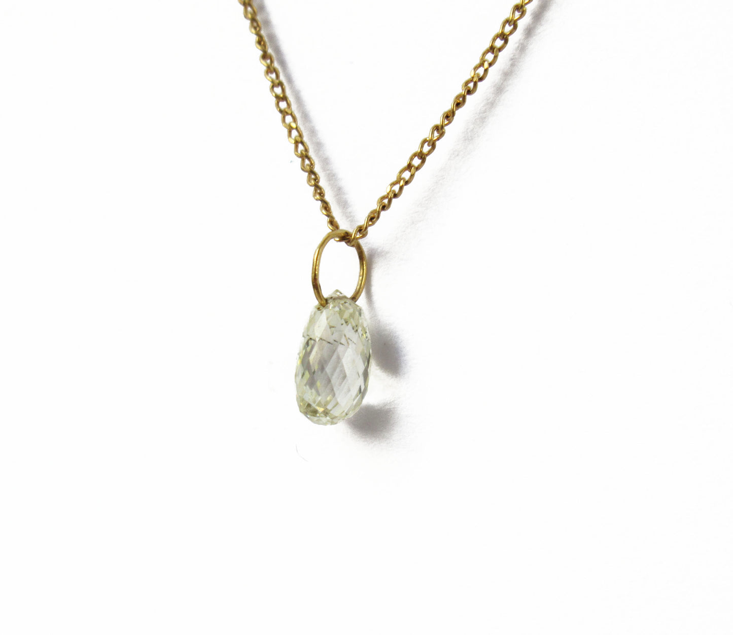 0.37ct tiny diamond necklace 2 /K18(40cm)