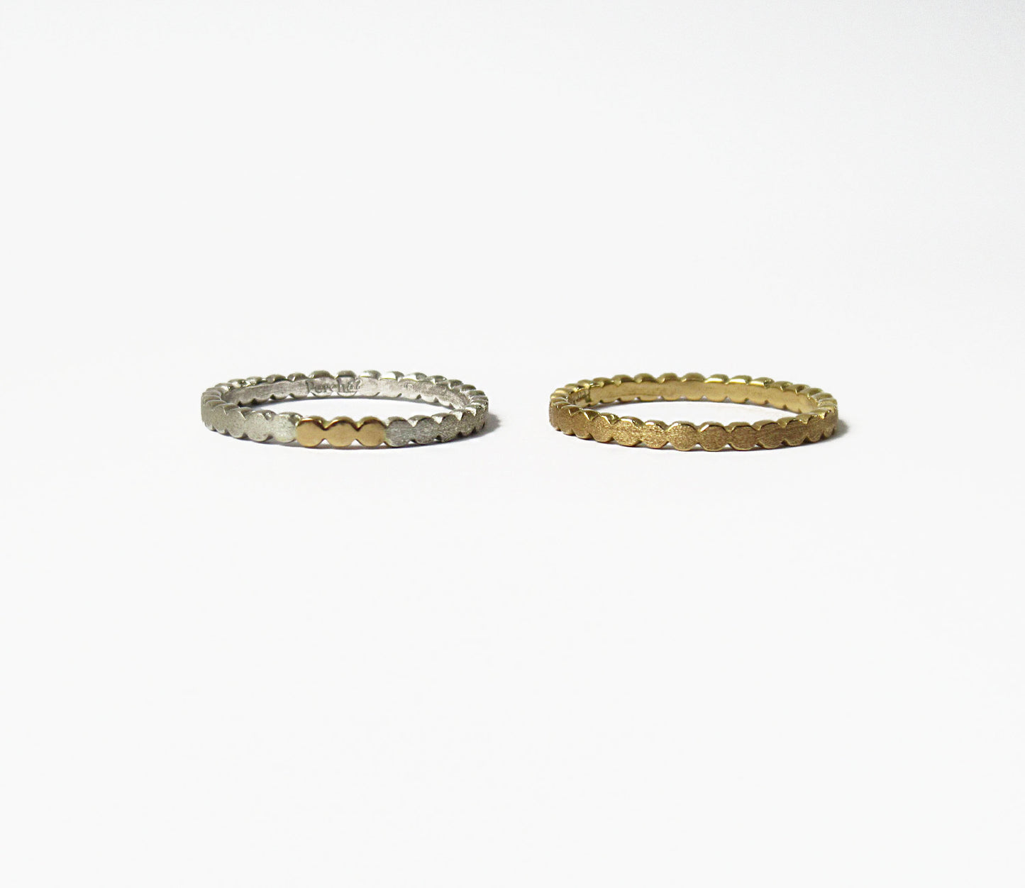 Silver×K18 marumaru ring 1 / Silver,K18YG