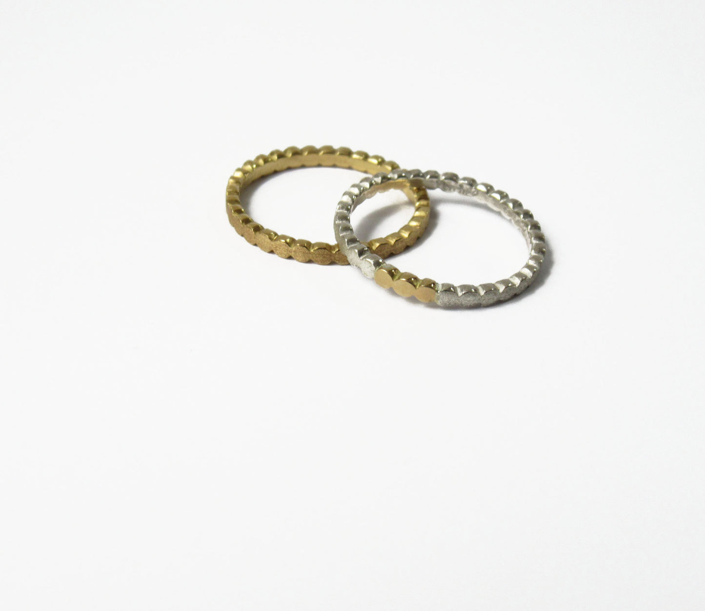 Silver×K18 marumaru ring 1 / Silver,K18YG