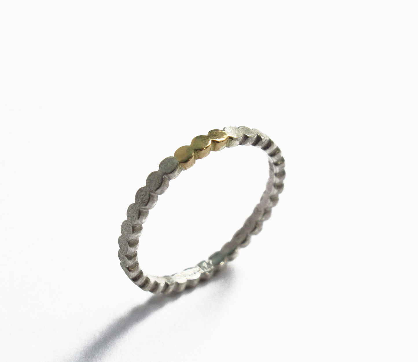Silver×K18 marumaru ring 1 / Silver,K18YG