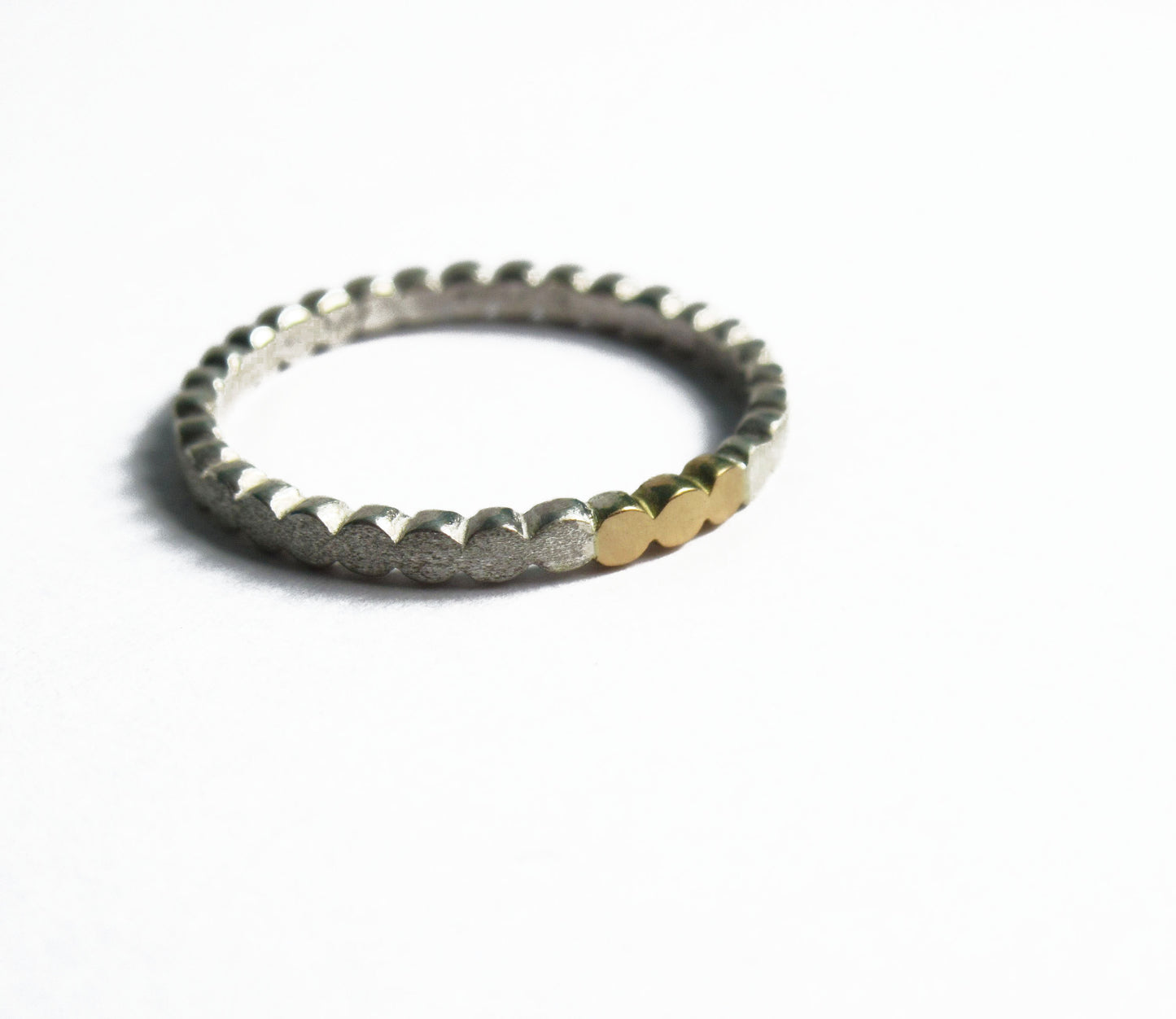 Silver×K18 marumaru ring 1 / Silver,K18YG