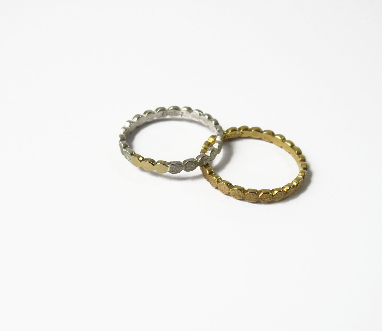 Silver×K18 marumaru ring 2 /Silver, K18YG