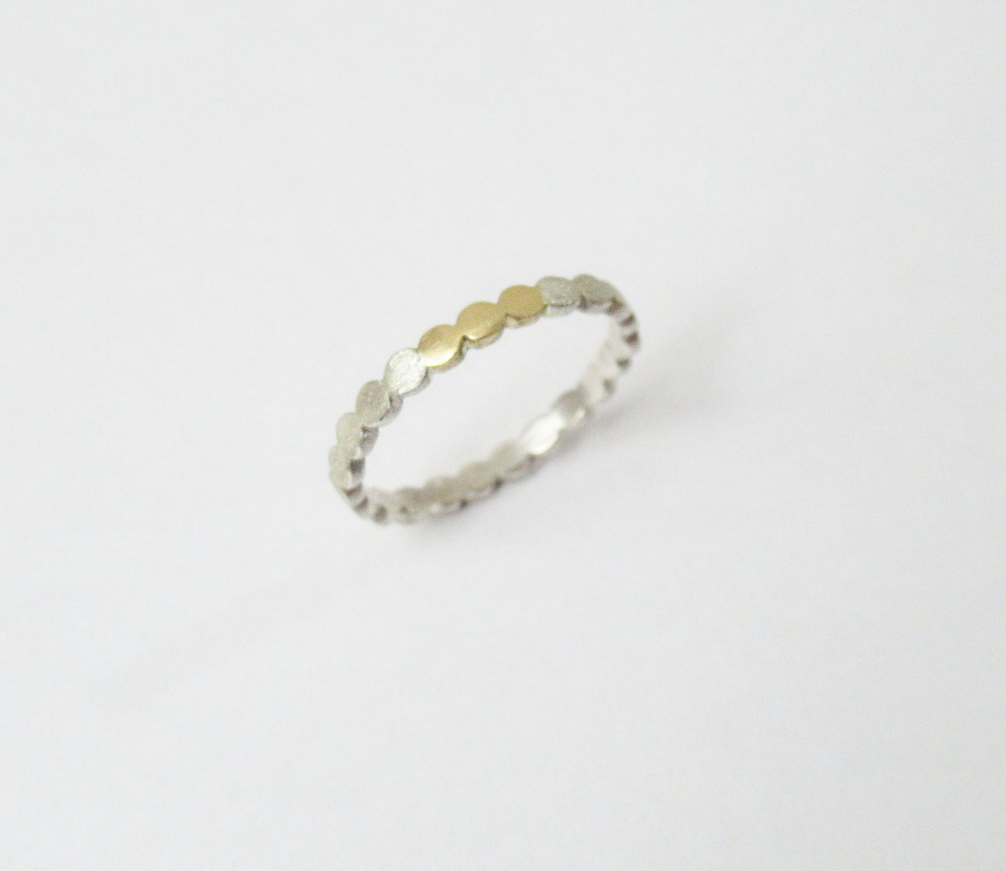 Silver×K18 marumaru ring 2 /Silver, K18YG