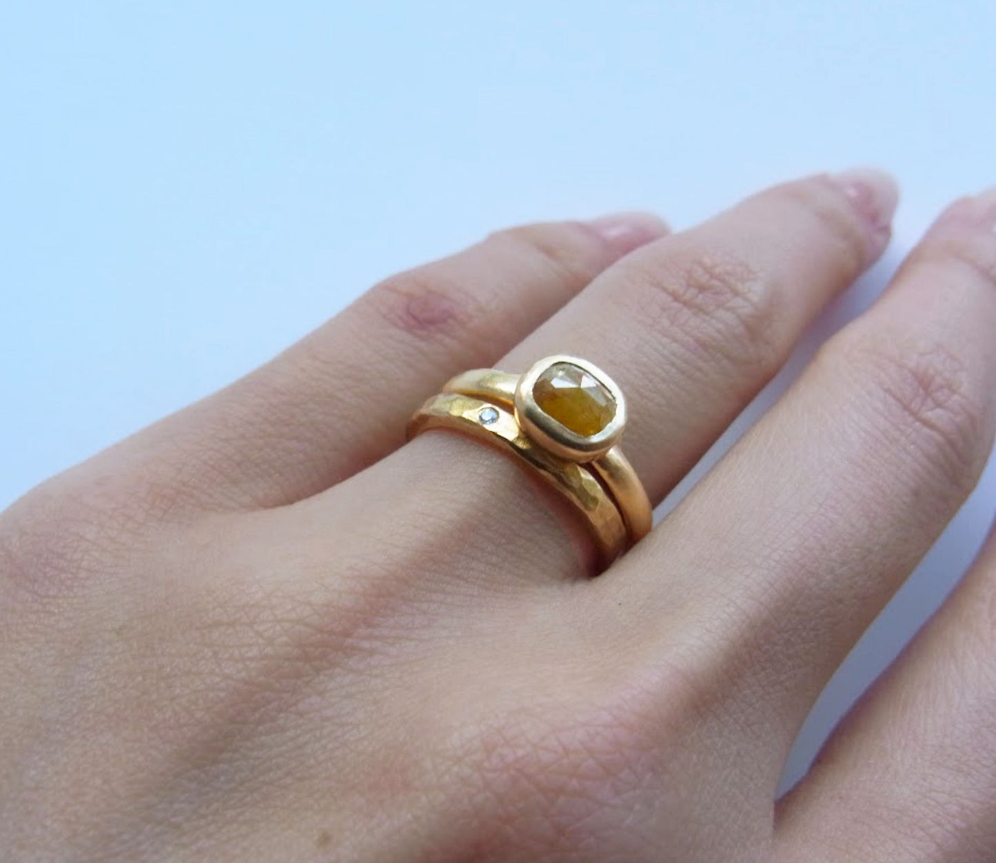 1.08ct natural diamond ring (11号) / K18