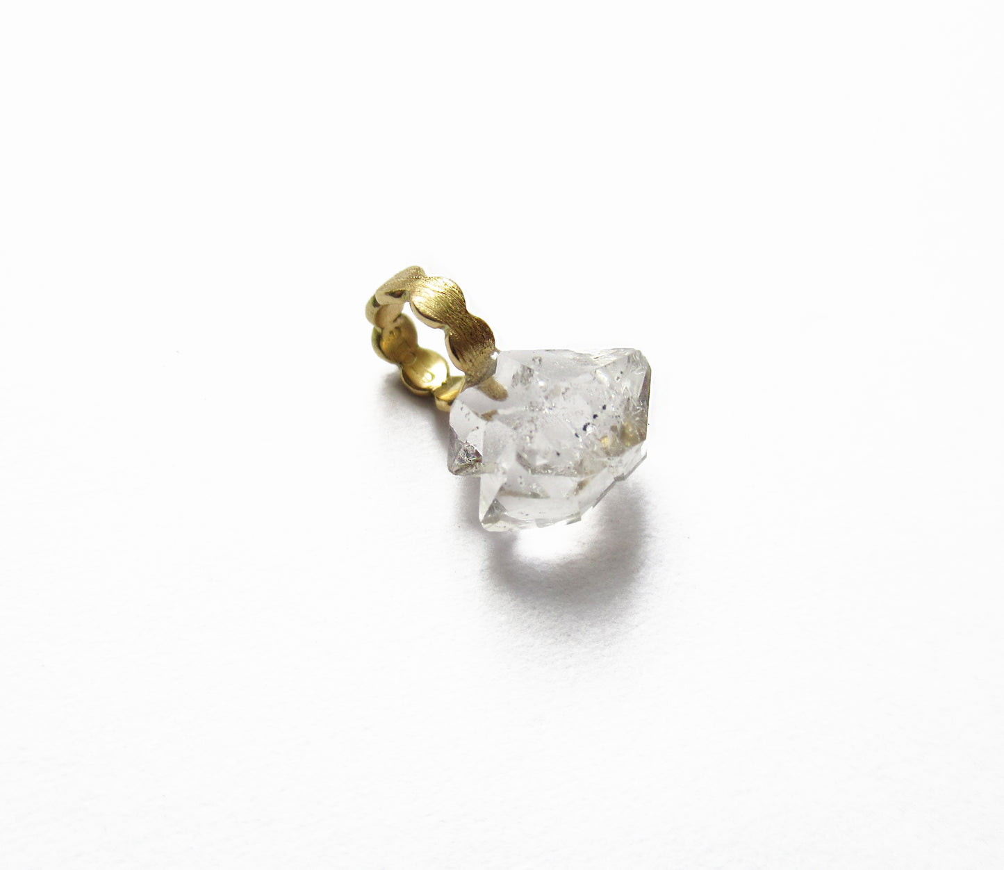 herkimer quartz charm top / K18