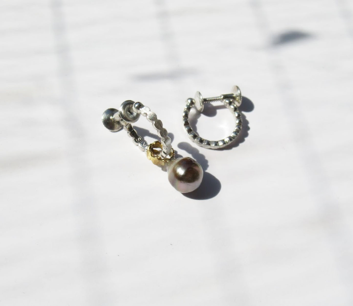 marumaru silver earring / Silver (両耳)
