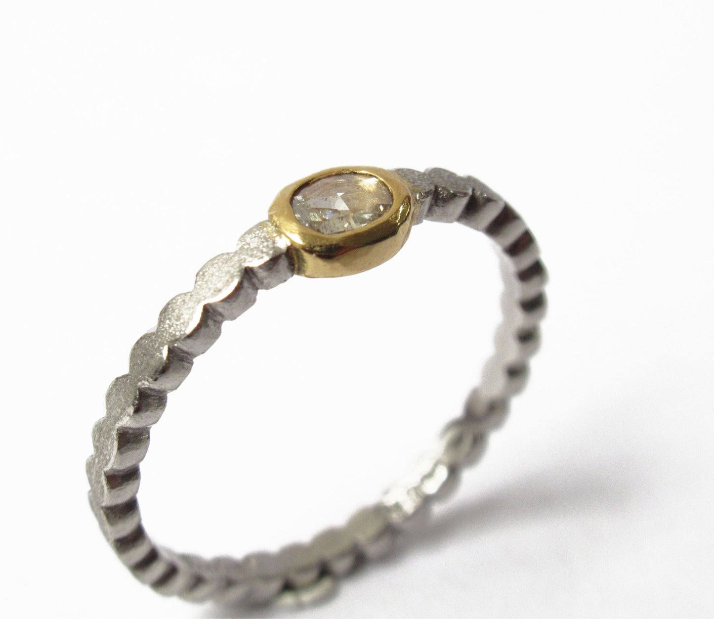0.11ct diamond ring (Pt900 marumaru)  #13.5