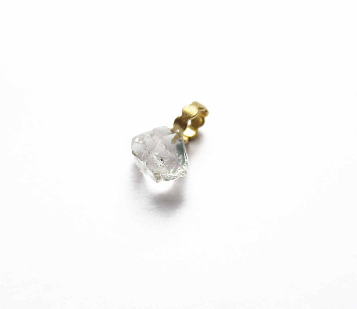 herkimer quartz charm top / K18