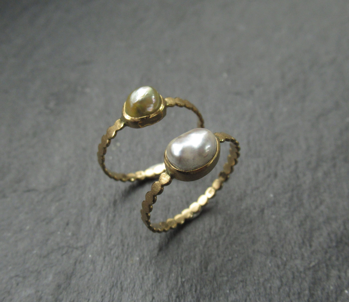 kerama pearl ring (13号) / K18