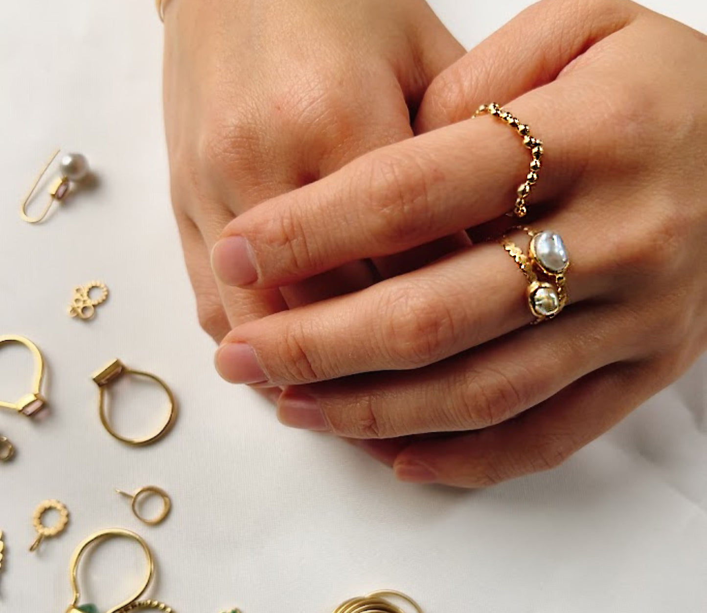 kerama pearl ring (13号) / K18