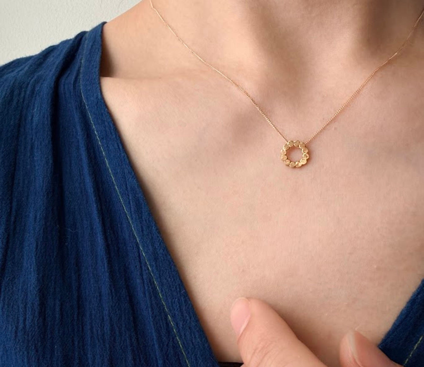 round marumaru necklace 1 / K18 (40cm)
