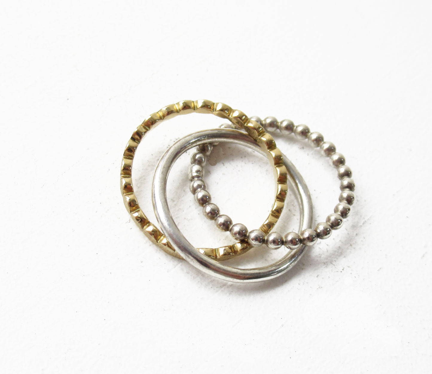 ren ring (K18 marumaru) / K18,silver