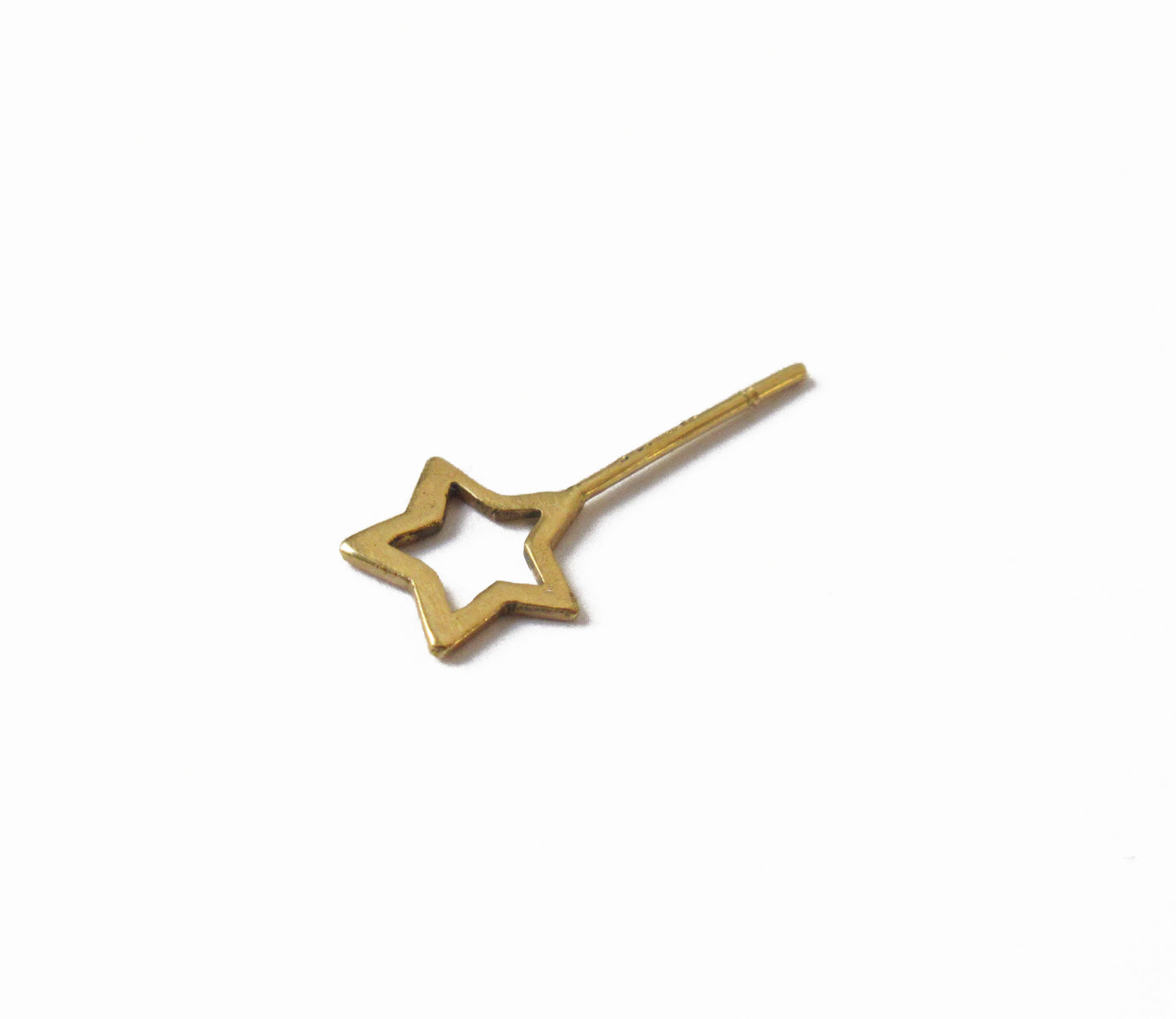 open star earring 2 (片耳) /K18
