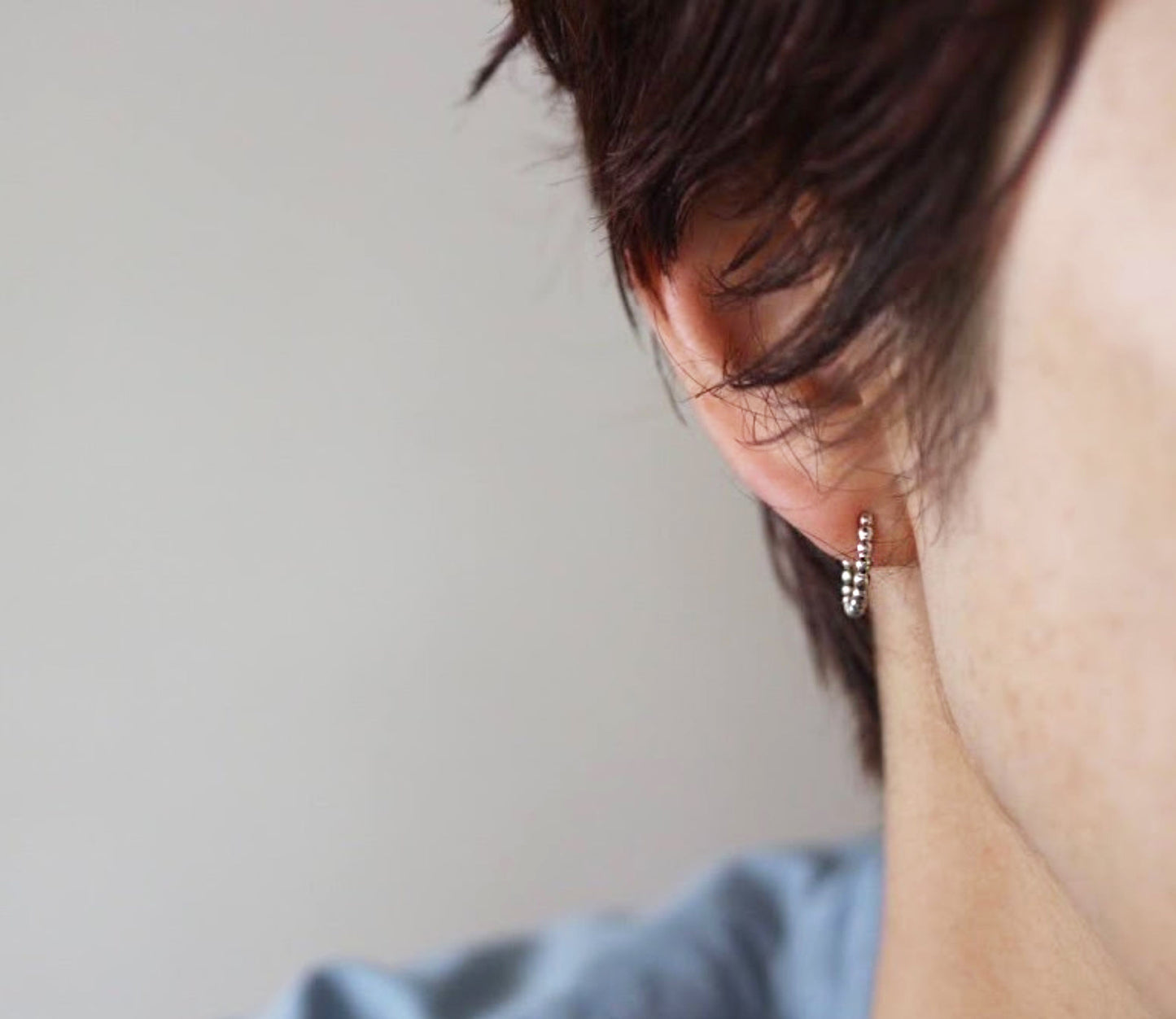 tsubutsubu silver earring / Silver (両耳)