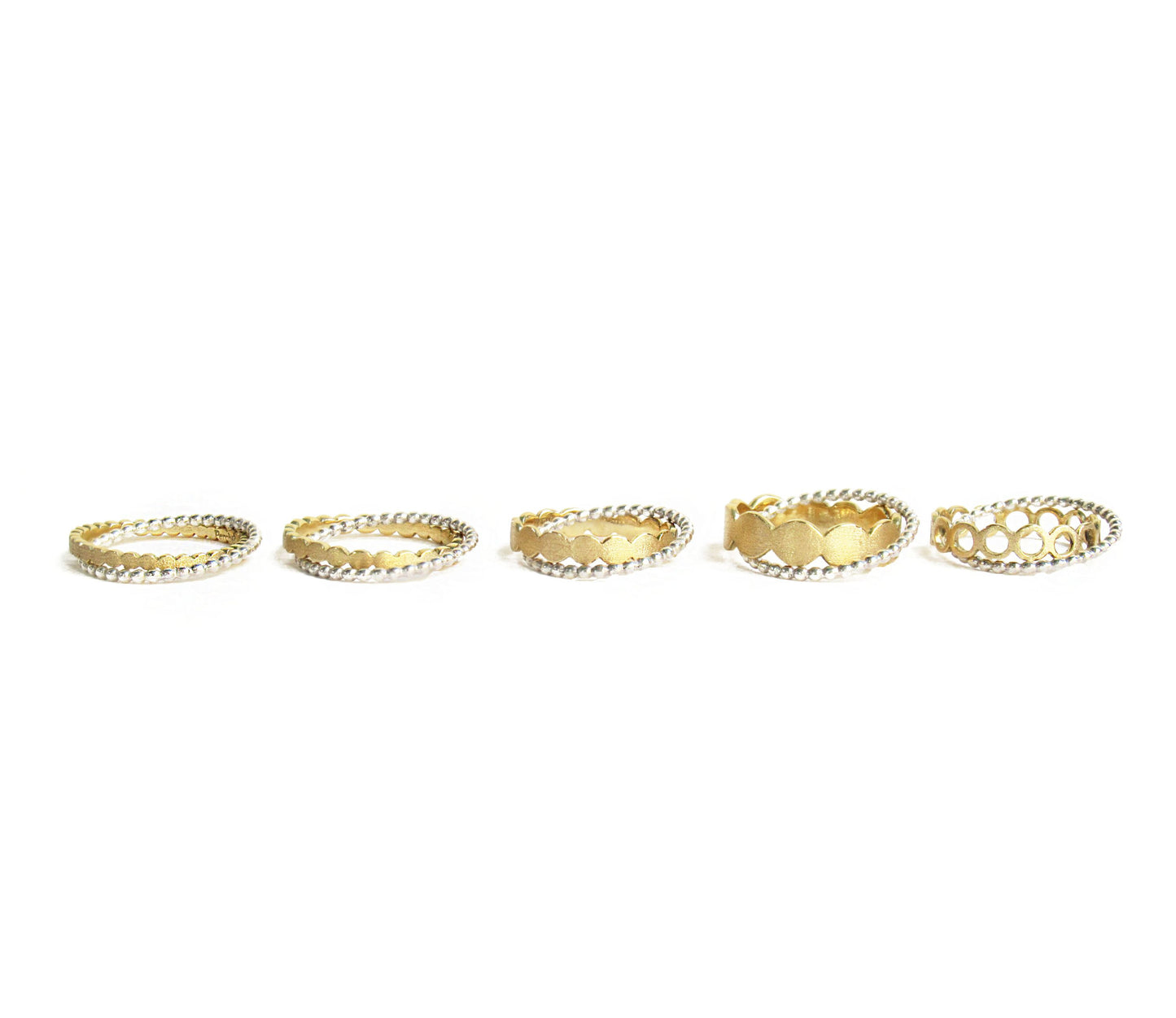 crossing marumaru ring 3 / K18,Silver