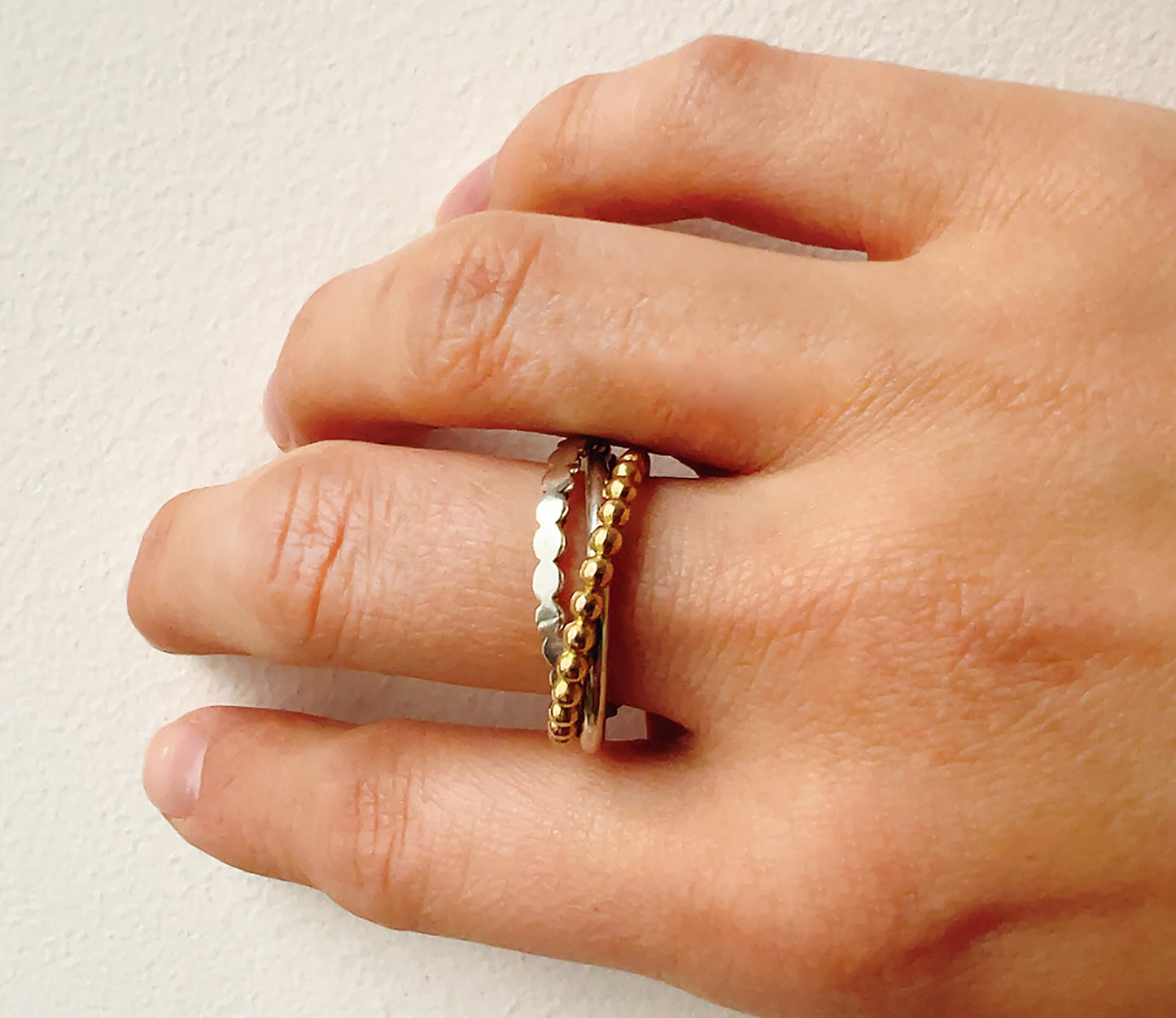 ren ring (K18 tsubutsubu) / K18,silver