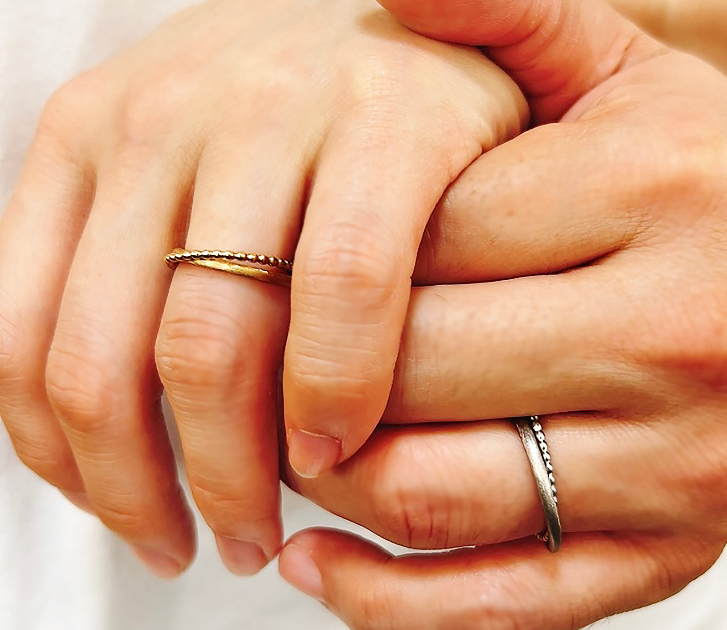 crossing marriage ring / K18