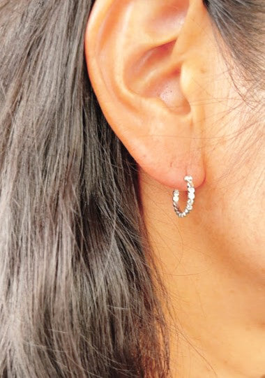 marumaru silver hoop earring (pierce) 1 / Silver (両耳)
