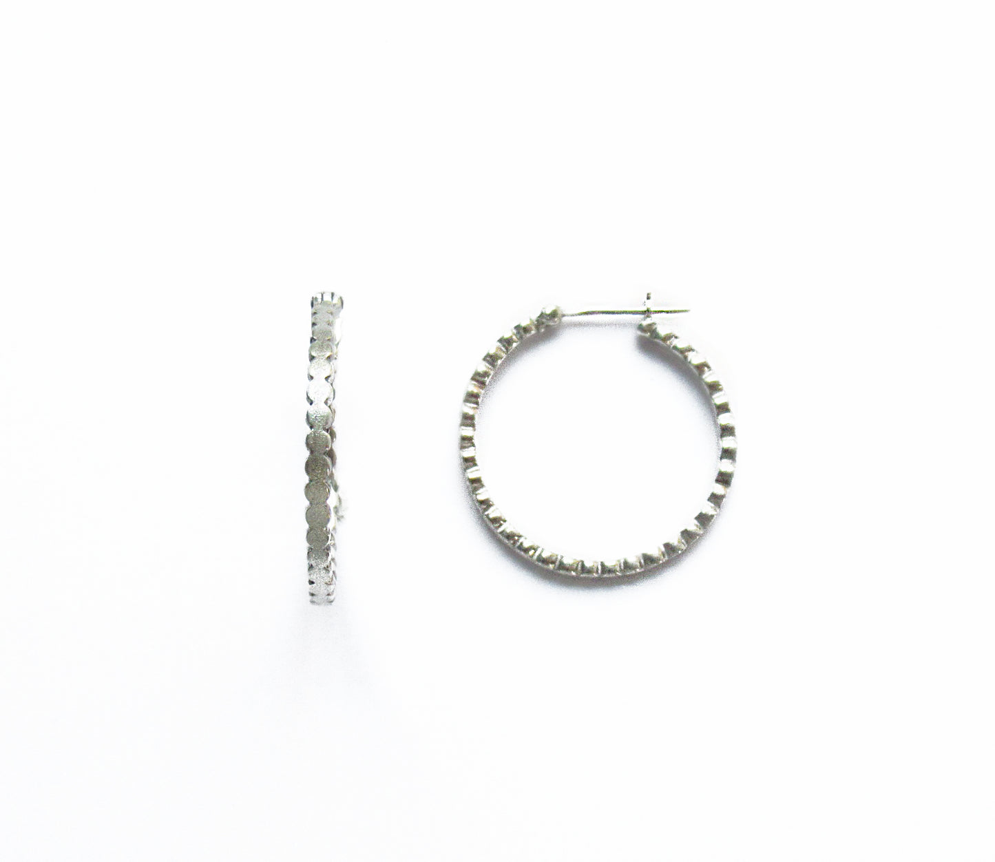 marumaru silver hoop earring (pierce) 2/ Silver (両耳)