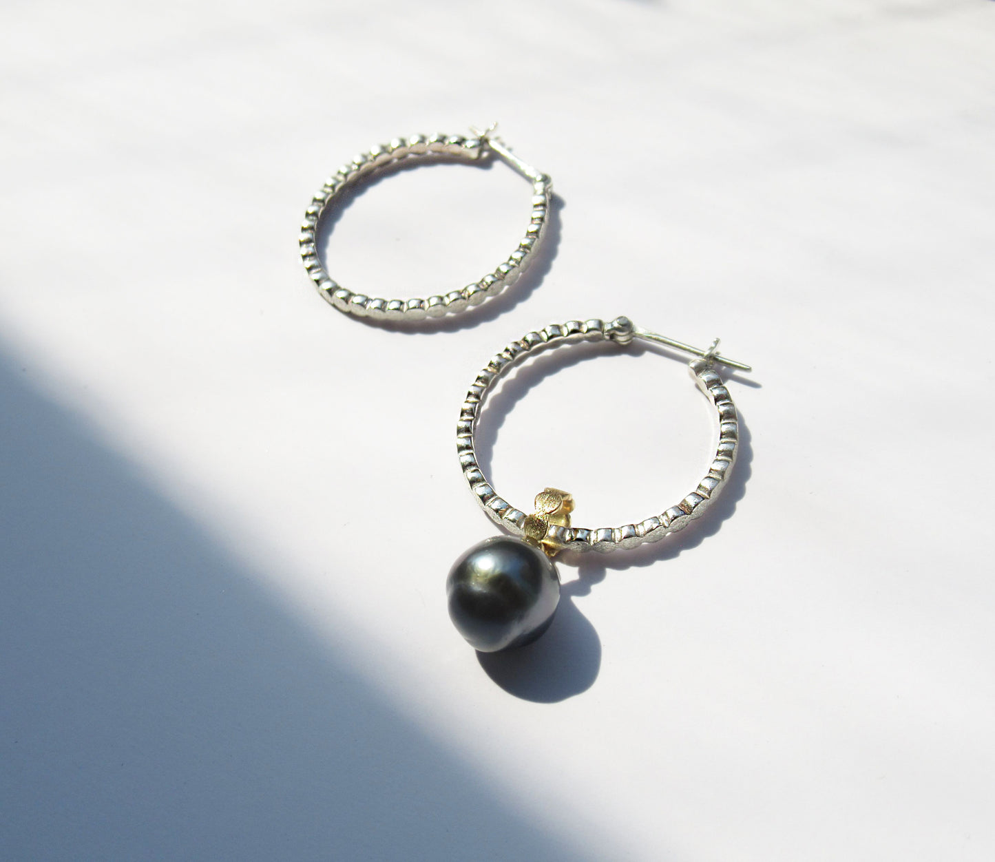 marumaru silver hoop earring (pierce) 2/ Silver (両耳)
