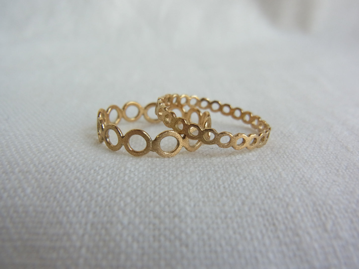 circle ring / K18YG