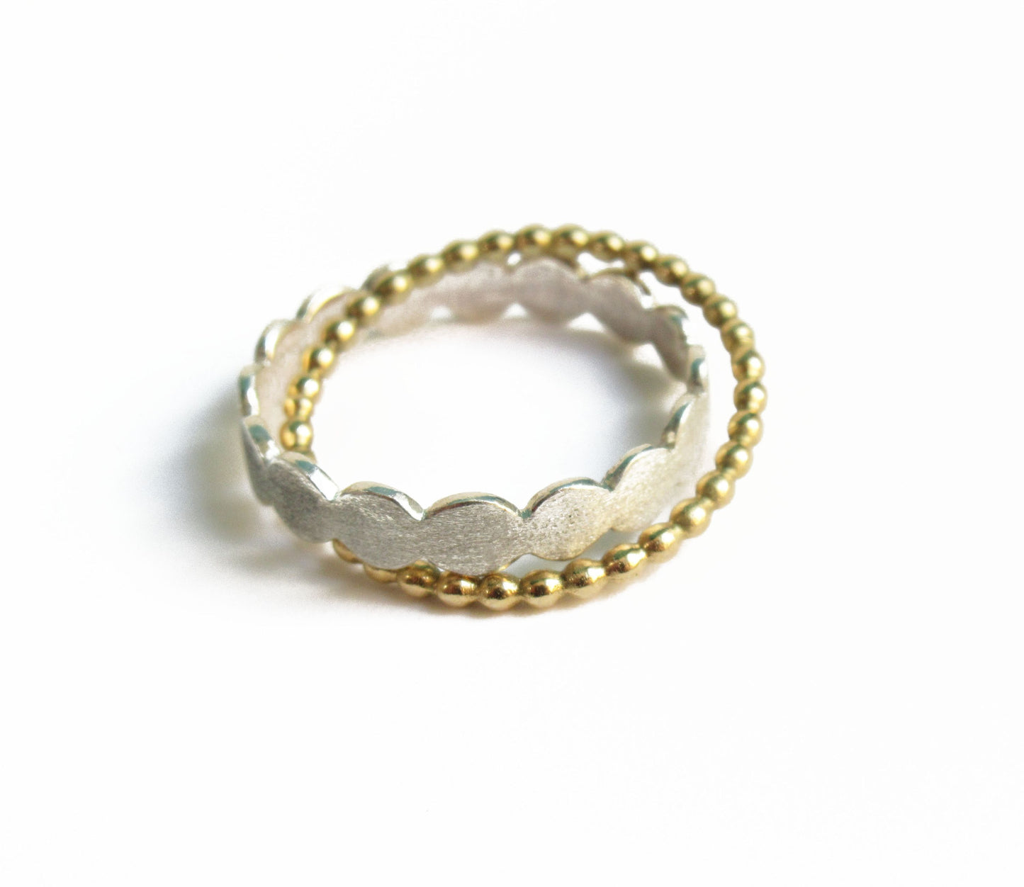 crossing silver marumaru ring 3 / Silver,K18