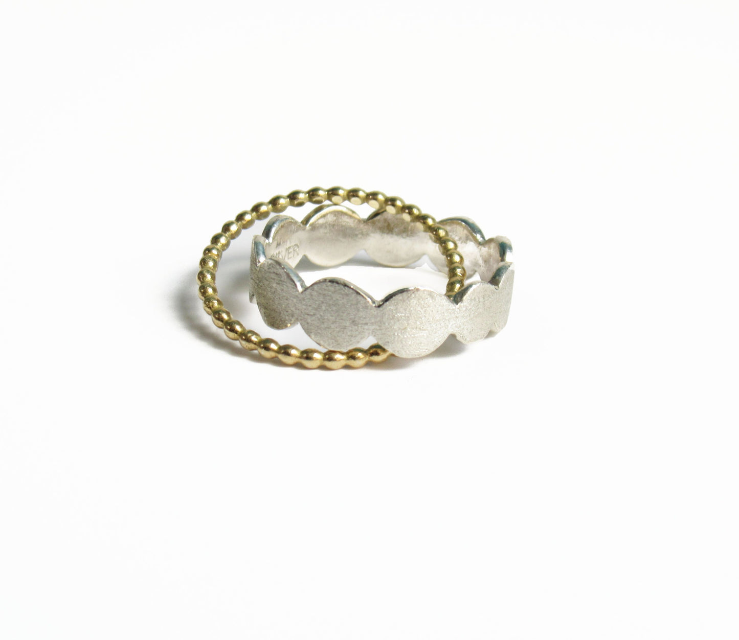 crossing silver marumaru ring 4 / Silver,K18
