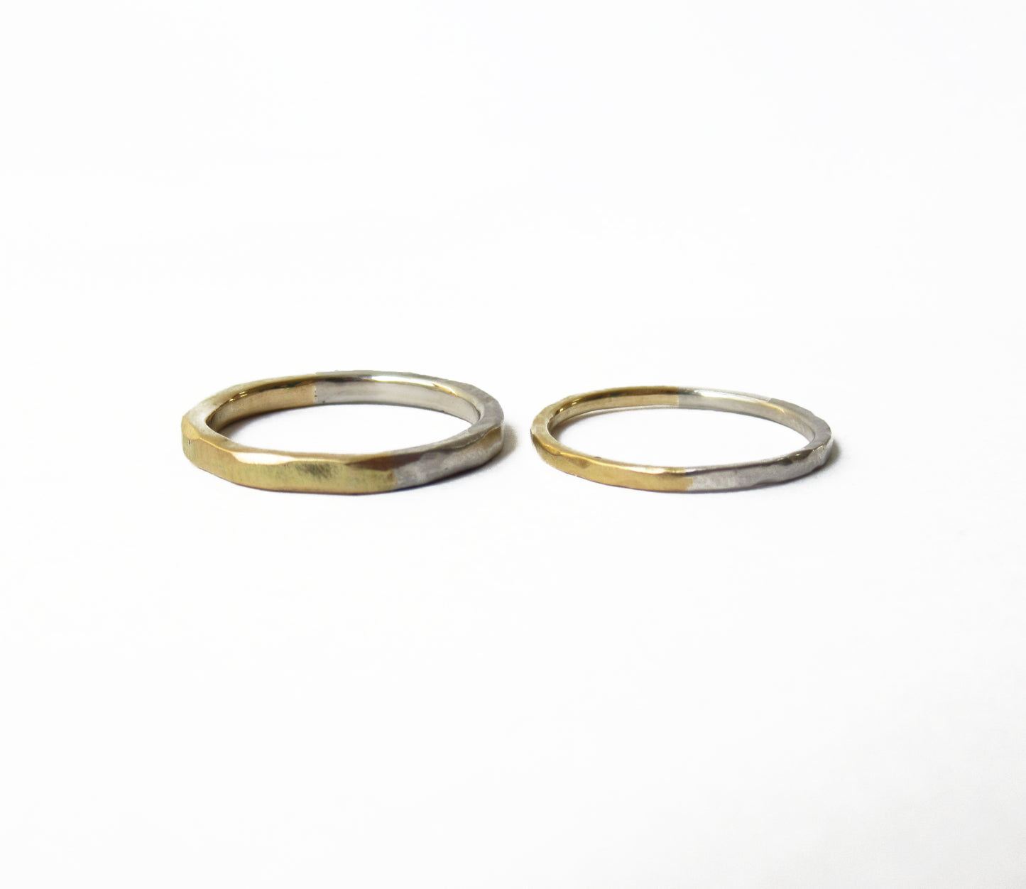 Pt900×K18 half marriage ring (M) / Pt900,K18