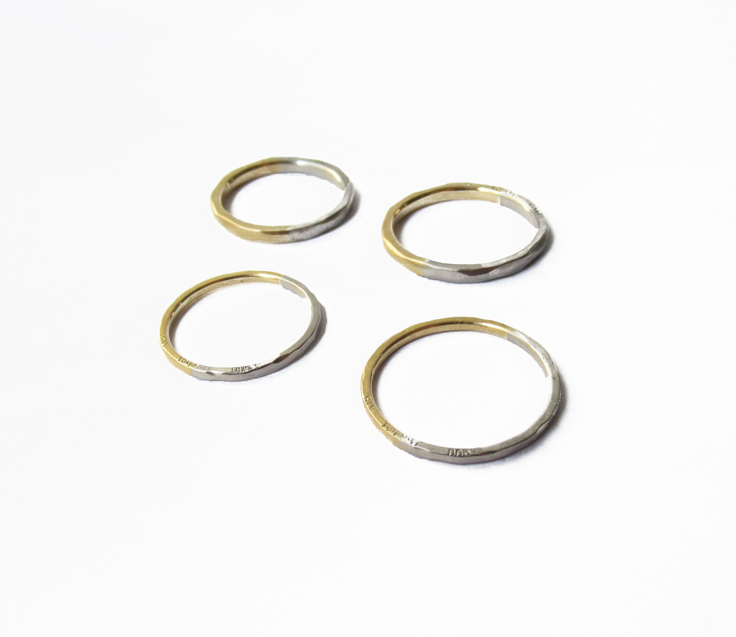 Pt900×K18 half marriage ring (M) / Pt900,K18