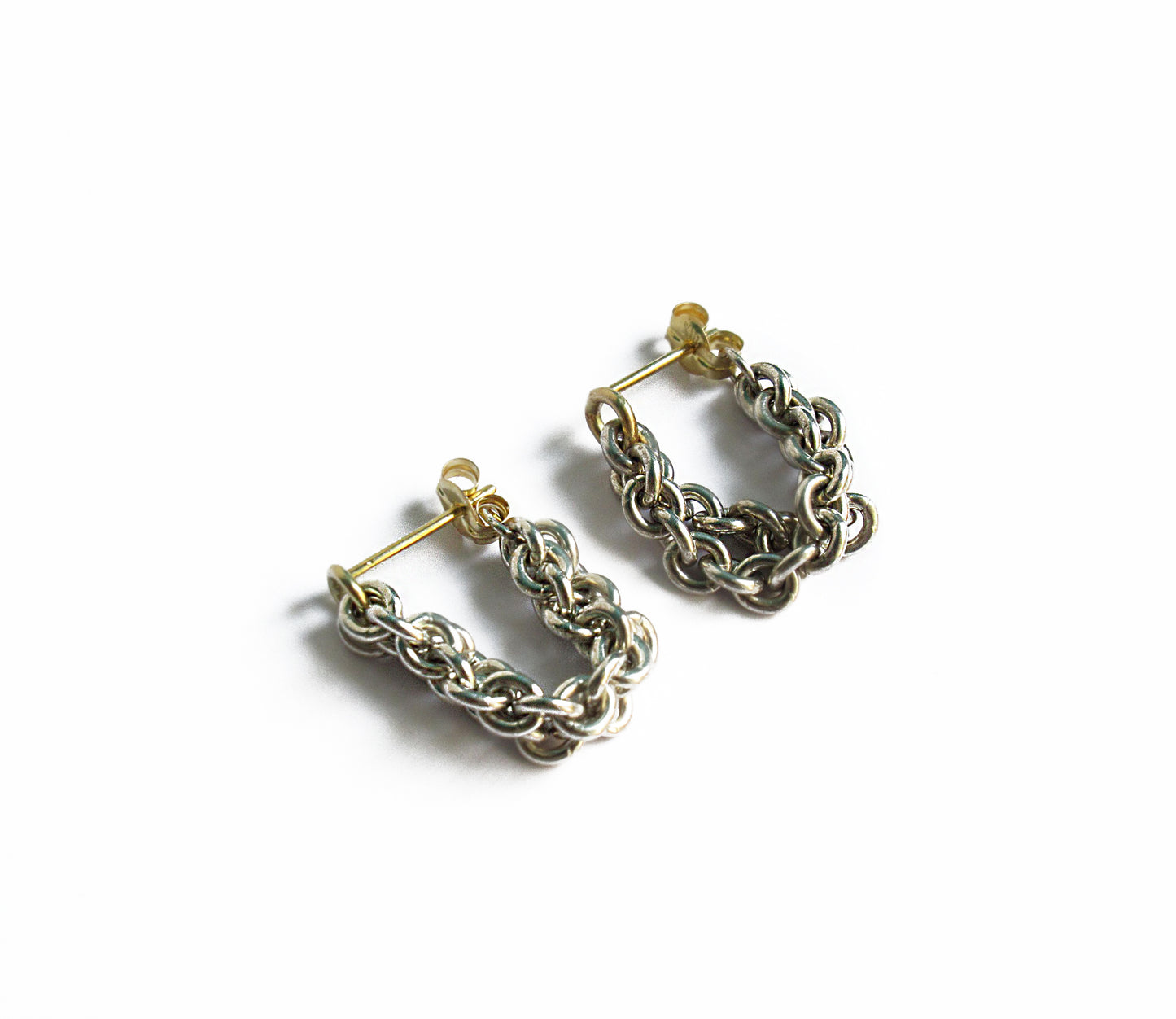 loop hoop earring 2 / Silver,K18 (片耳)