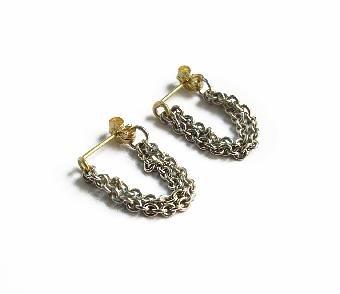 loop hoop earring 1 / Silver,K18 (片耳)