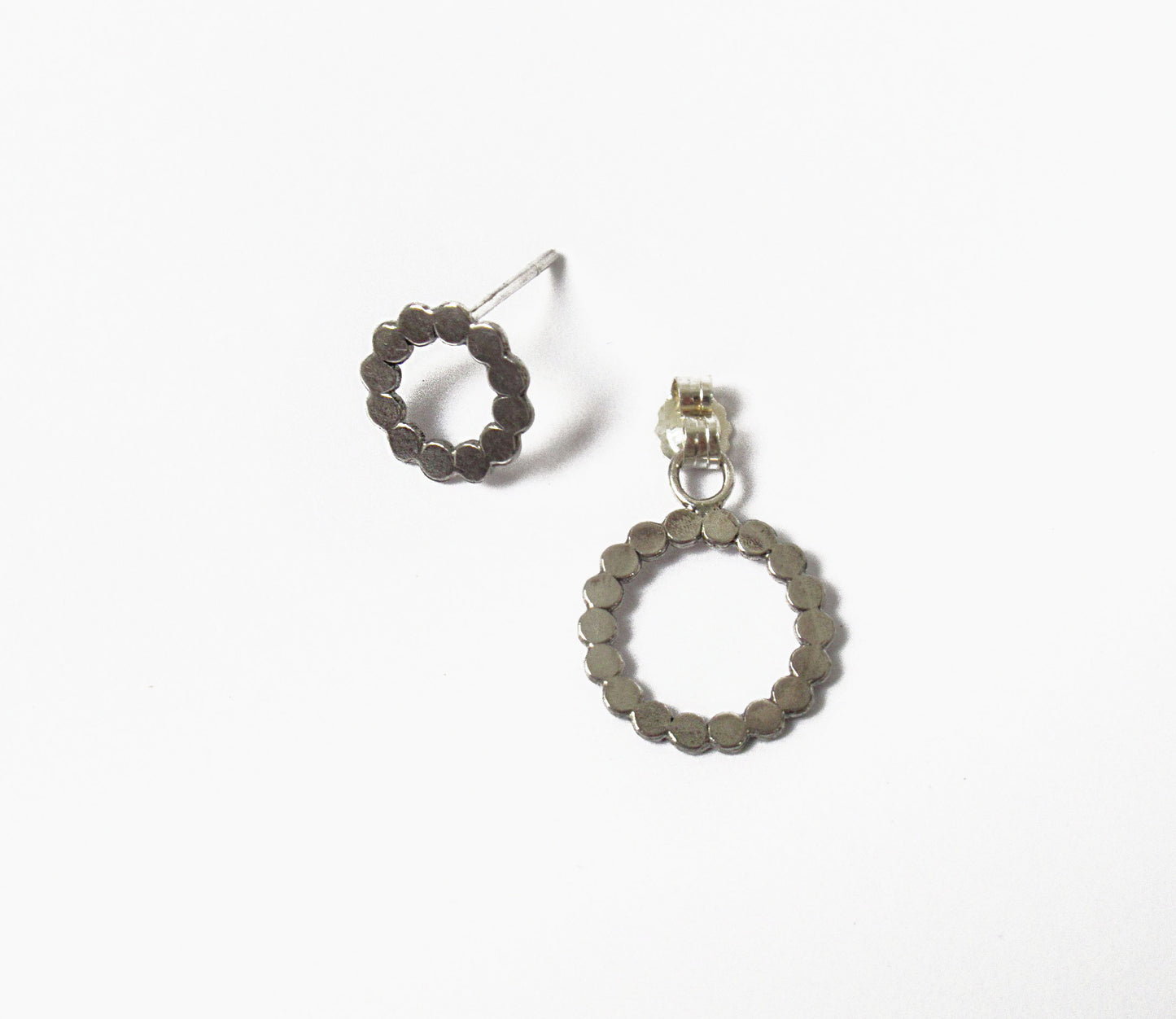 marumaru silver pierced earring 3 / Silver (片耳)