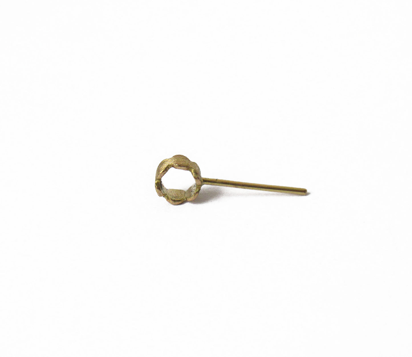 marumaru ring pierced earring / K18 (片耳)