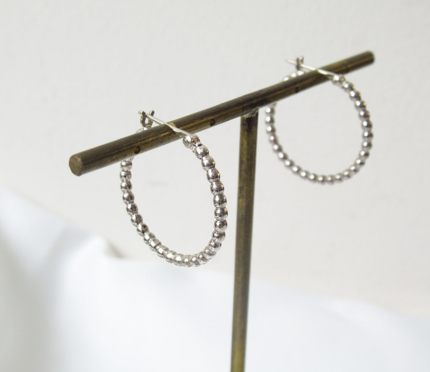 tsubutsubu silver hoop pierced earring 2 / Silver (両耳)