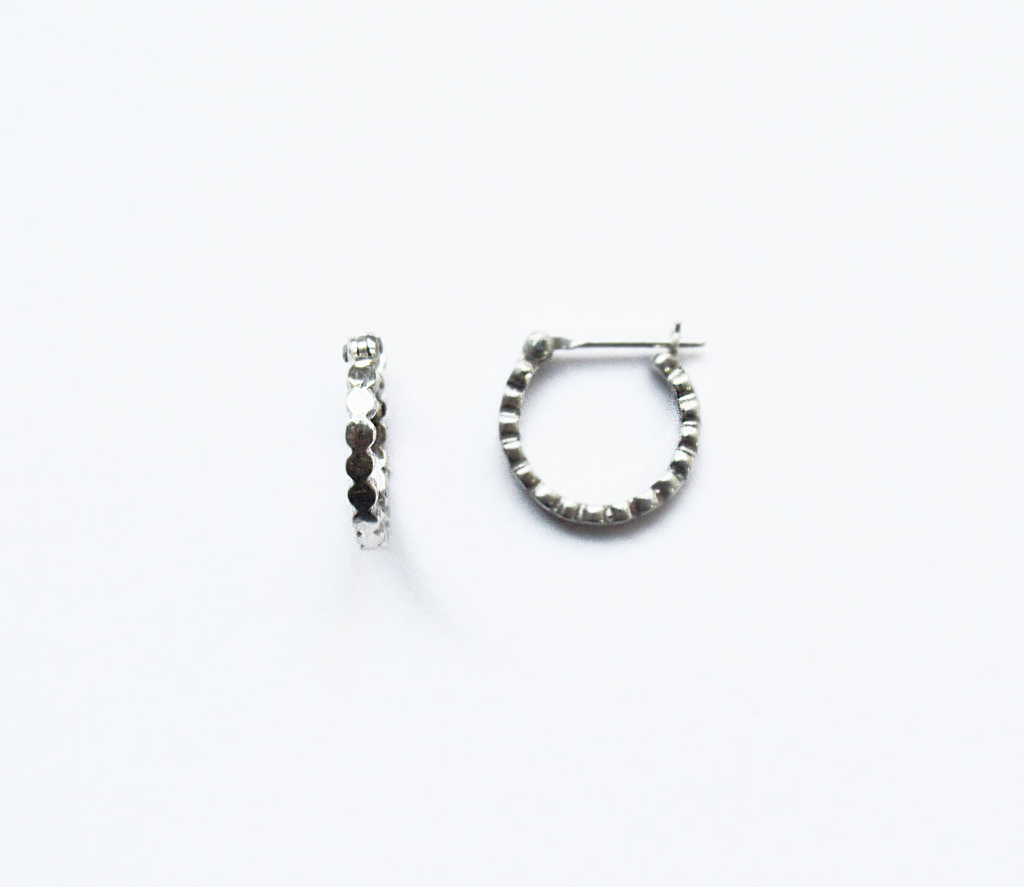 marumaru silver hoop earring (pierce) 1 / Silver (両耳)