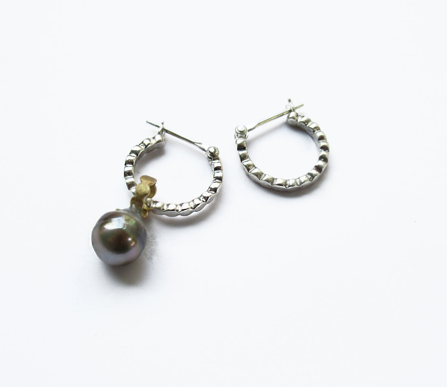marumaru silver hoop earring (pierce) 1 / Silver (両耳)