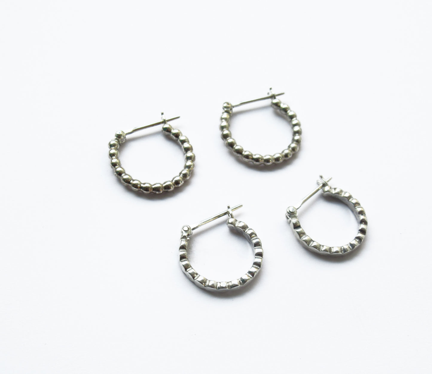 marumaru silver hoop pierced earring 1 / Silver (両耳)