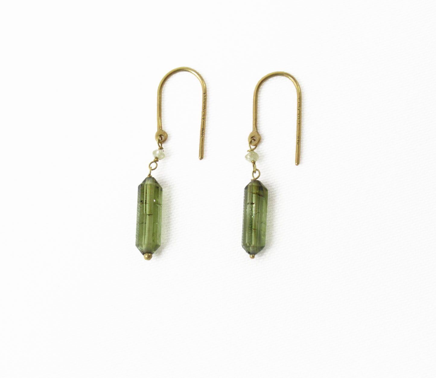 tourmaline×diamond earring (pierce) / K18 (両耳)