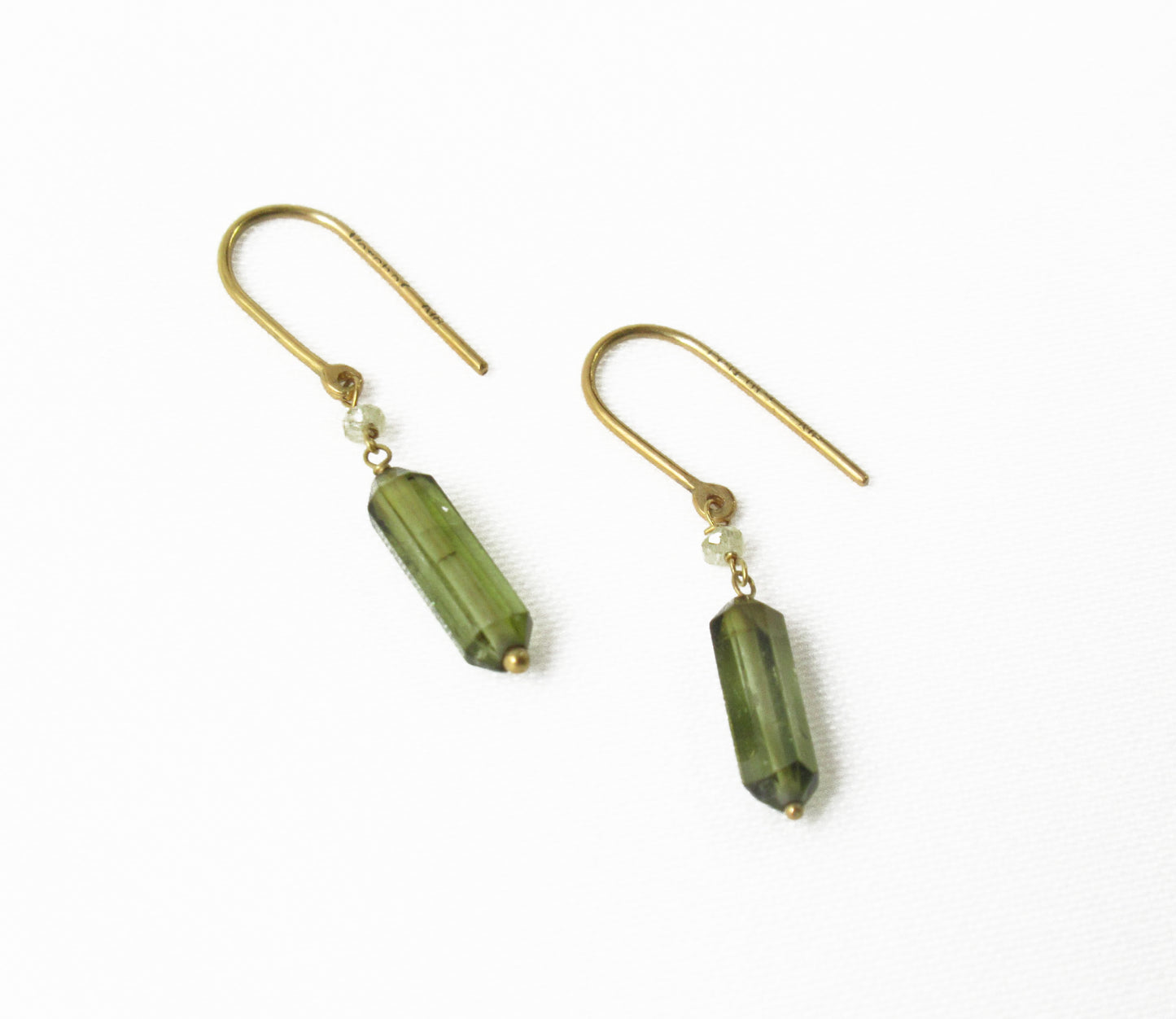 tourmaline×diamond earring (pierce) / K18 (両耳)