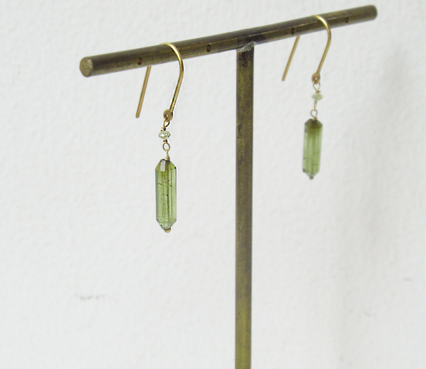 tourmaline×diamond earring (pierce) / K18 (両耳)