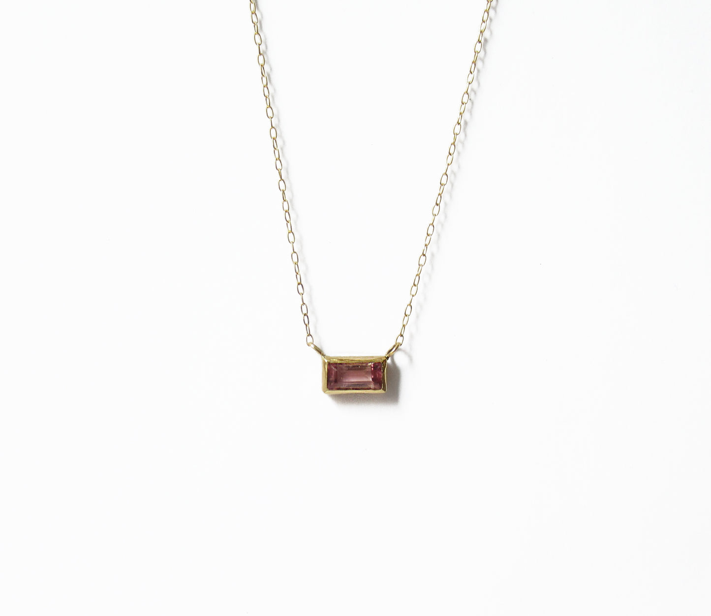 tourmaline necklace (40cm) / K18