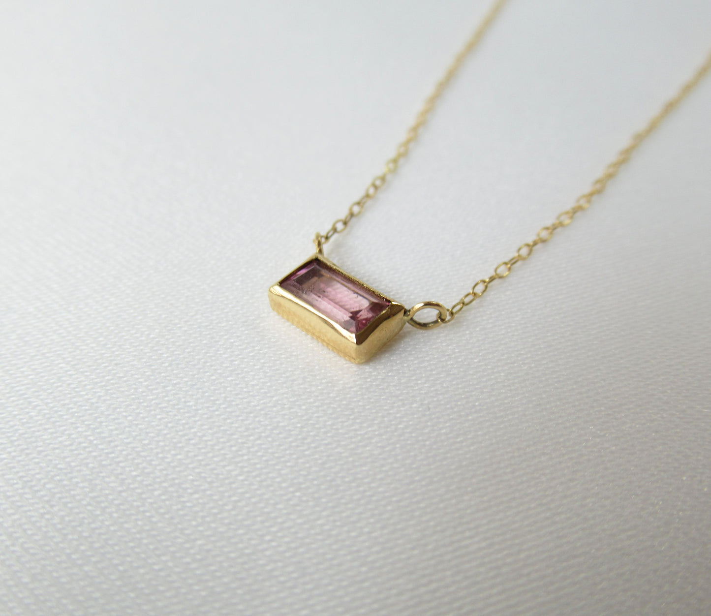 tourmaline necklace (40cm) / K18