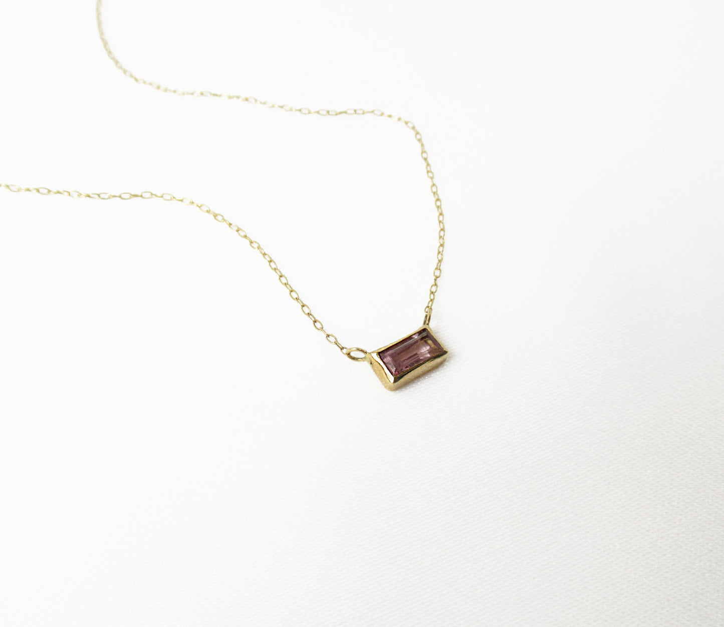 tourmaline necklace (40cm) / K18